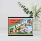 Briefkaart van de Vintage van Missouri (Staand voorkant)