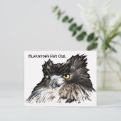 Briefkaart van de visboomkorvisserij (Staand voorkant)