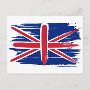 Briefkaart van de vlag van de Britse vlag van de B