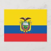 Briefkaart van de vlag van Ecuador (Ecuadoraan) (Voorkant)