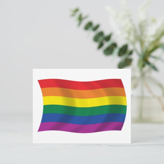 Briefkaart van de vlag van Gay Pride Movement Flag (Staand voorkant)