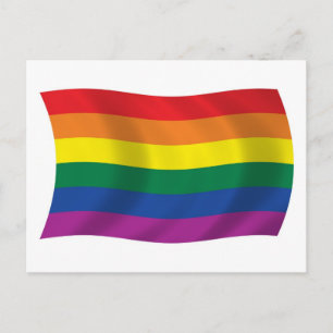 Briefkaart van de vlag van Gay Pride Movement Flag