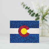 Briefkaart van de vlag van Glitter Colorado (Staand voorkant)
