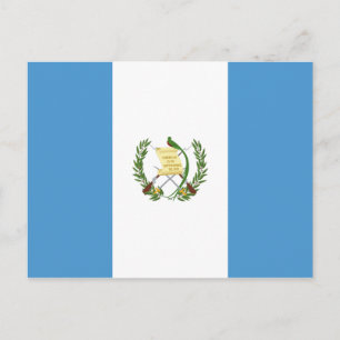 Briefkaart van de vlag van Guatemala (Guatemala)