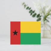 Briefkaart van de vlag van Guinee-Bissau (Staand voorkant)