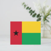 Briefkaart van de vlag van Guinee-Bissau (Staand voorkant)