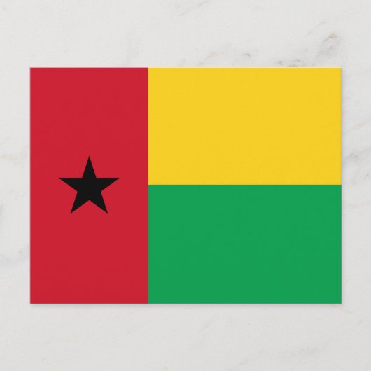 Briefkaart van de vlag van Guinee-Bissau (Voorkant)