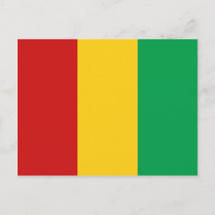 Briefkaart van de vlag van Guinee-Conakry