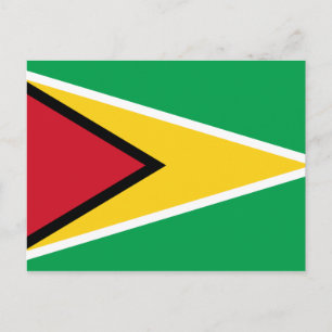 Briefkaart van de vlag van Guyana (Guyanese)