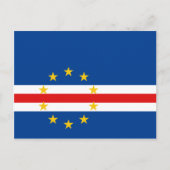 Briefkaart van de vlag van Kaapverdië (Voorkant)