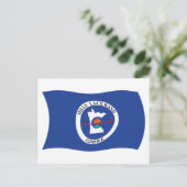 Briefkaart van de vlag van Mille Lacs Band Reserva (Staand voorkant)