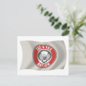 Briefkaart van de vlag van Sac & Fox Nation (Oklah (Staand voorkant)