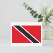 Briefkaart van de vlag van Trinidad en Tobago (Staand voorkant)