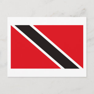 Briefkaart van de vlag van Trinidad en Tobago