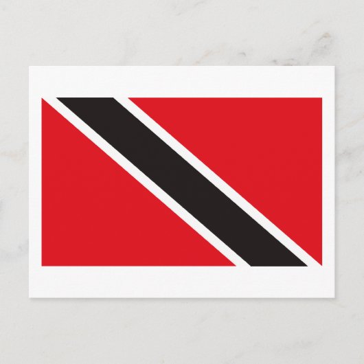 Briefkaart van de vlag van Trinidad en Tobago (Voorkant)