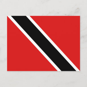 Briefkaart van de vlag van Trinidad en Tobago