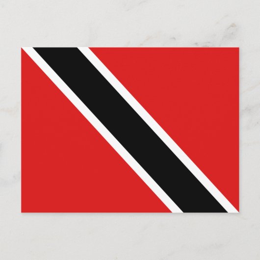 Briefkaart van de vlag van Trinidad en Tobago (Voorkant)