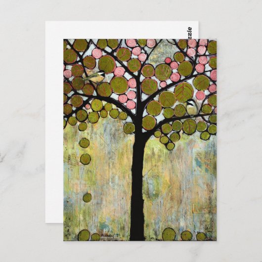 Briefkaart van de vogelpest (Voorkant / Achterkant)