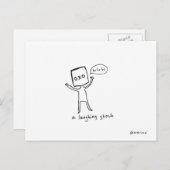 briefkaart van de voorraadkubus (Voorkant / Achterkant)