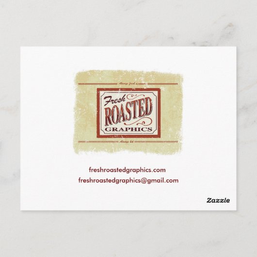 Briefkaart van de voorste kop (Achterkant)