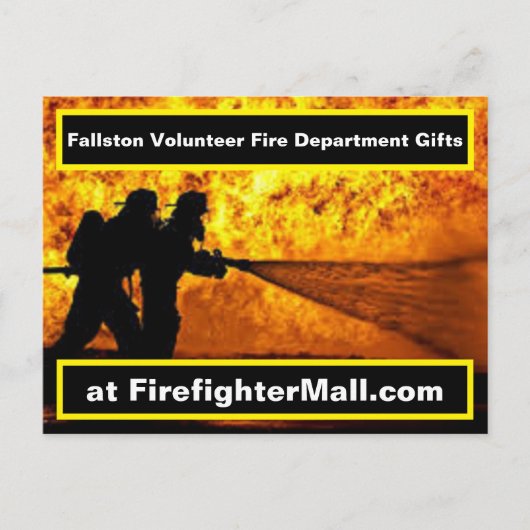 Briefkaart van de vrijwillige brandweer van Fallst (Voorkant)