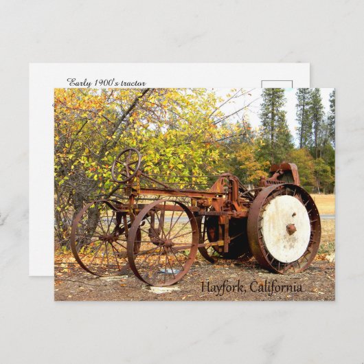 Briefkaart van de vroege trekker van 1900 (Voorkant / Achterkant)