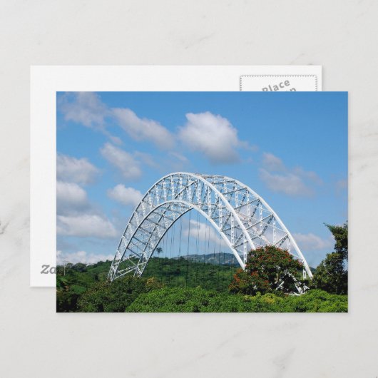 briefkaart van de vulta-brug (Voorkant / Achterkant)