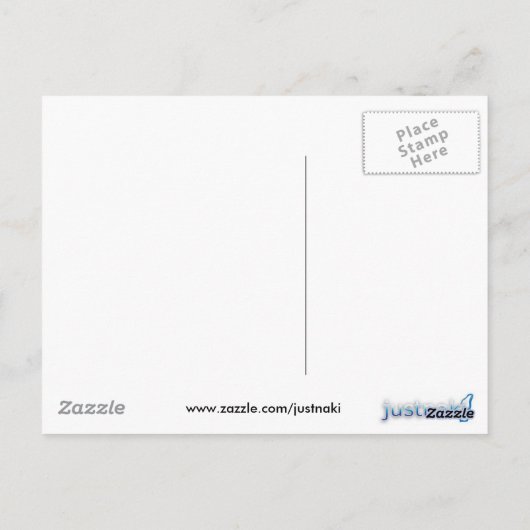 briefkaart van de vulta-brug (Achterkant)