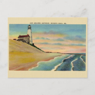  Briefkaart van de vuurtoren van Cape Henlopen Reh