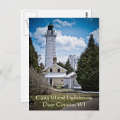 Briefkaart van de vuurtoren van de deurgraafplaats (Voorkant / Achterkant)