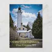 Briefkaart van de vuurtoren van de deurgraafplaats (Voorkant)