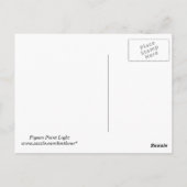 Briefkaart van de vuurtoren van duif (Achterkant)