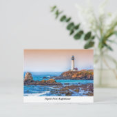 Briefkaart van de vuurtoren van duif (Staand voorkant)