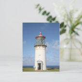 Briefkaart van de vuurtoren van Hawaiian (Staand voorkant)