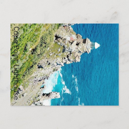 Briefkaart van de vuurtoren van Kaappunt, Zuid-Afr (Voorkant)