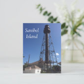 Briefkaart van de vuurtoren van Sanibel Island (Staand voorkant)