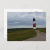 Briefkaart van de vuurtoren van Sankaty (Voorkant / Achterkant)