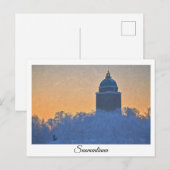 Briefkaart van de vuurtoren van Suomenlinna (Voorkant / Achterkant)