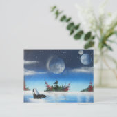 Briefkaart van de walvis (Staand voorkant)