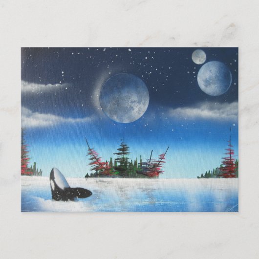 Briefkaart van de walvis (Voorkant)