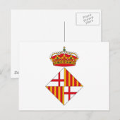 Briefkaart van de wapenstilstand van Barcelona (Voorkant / Achterkant)