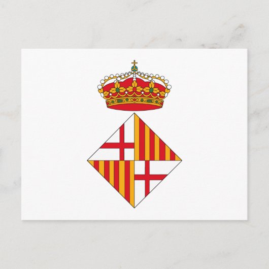Briefkaart van de wapenstilstand van Barcelona (Voorkant)