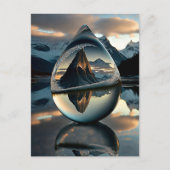 Briefkaart van de waterdruppelaar, bevroren (Voorkant)