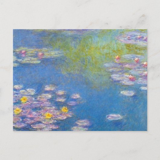 Briefkaart van de Waterlelies van Monet het Gele (Voorkant)