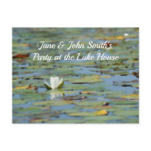 Briefkaart van de waterlievelmeer Waterverf