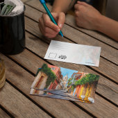 Briefkaart van de Waterverf van Cartagena-Colombia