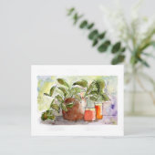 Briefkaart van de Waterverf van het leven (Staand voorkant)