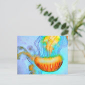Briefkaart van de Waterverf van kwallen (Staand voorkant)