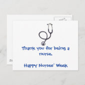Briefkaart van de week van de verpleegkundigen (Voorkant / Achterkant)