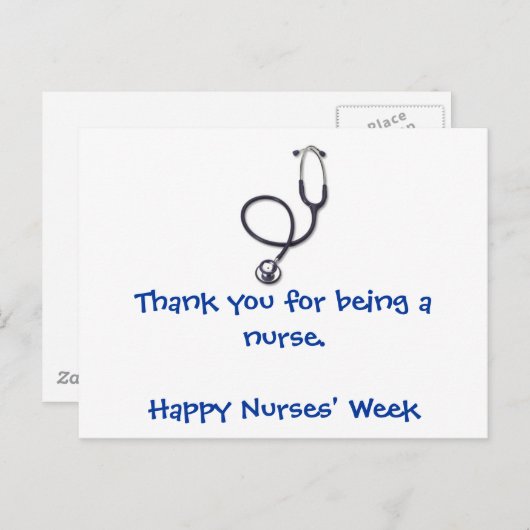 Briefkaart van de week van de verpleegkundigen (Voorkant / Achterkant)